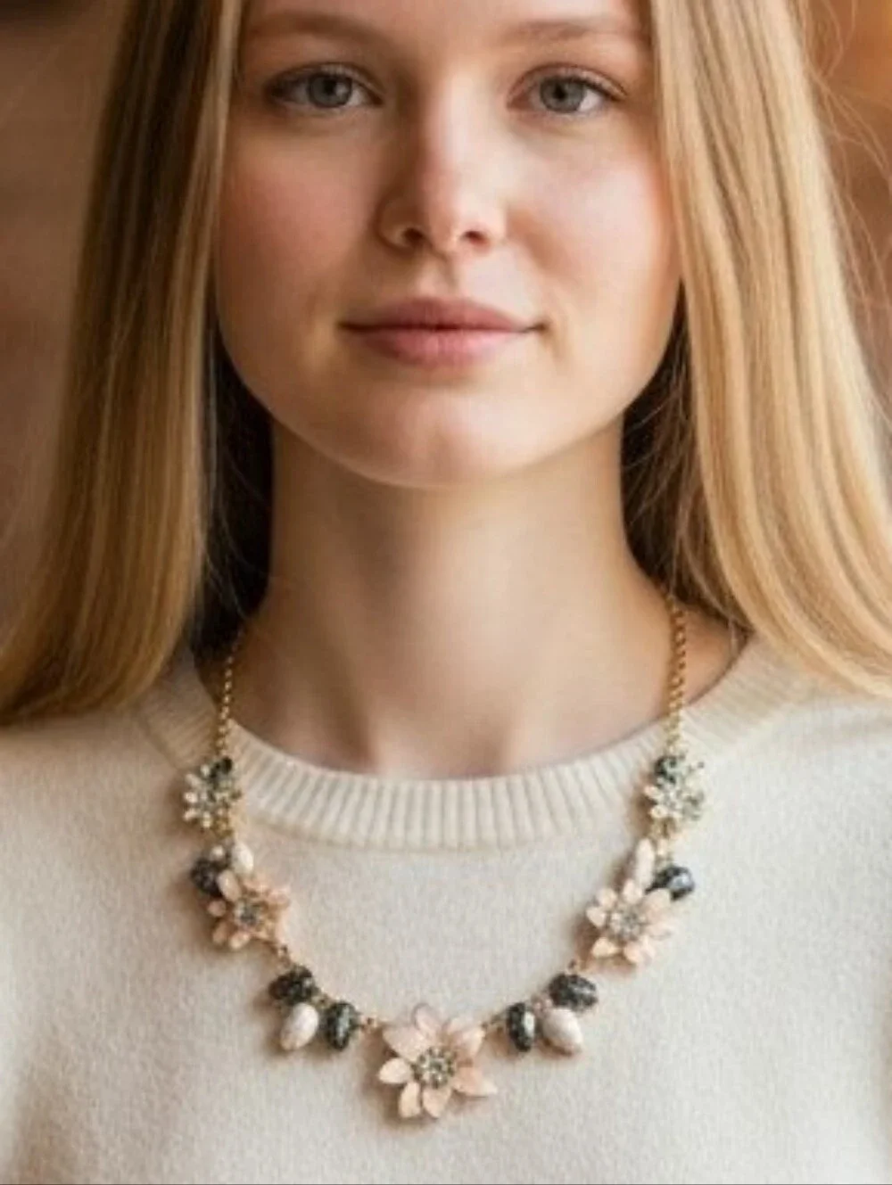 Kate Spade New York ♠️ Glossy Petals' Jewelry Necklace